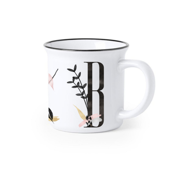 TAZA CERAMICA INICIALES LETRA B