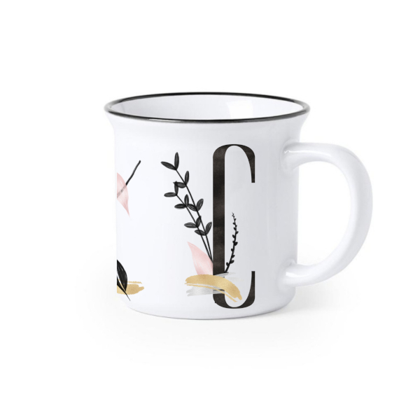 TAZA CERAMICA INICIALES LETRA C