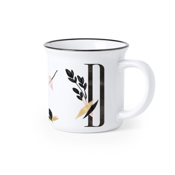 TAZA CERAMICA INICIALES LETRA D